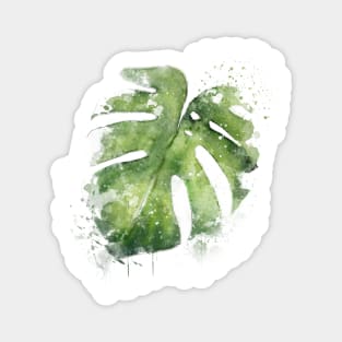 Monstera Leaf 5- Abstract Tropical Art Sticker